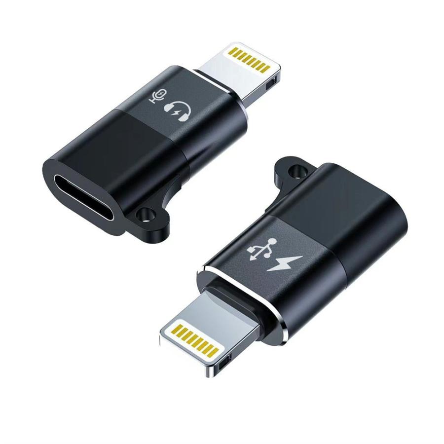 Type-C to Lightning 変換アダプター OTG対応 音声+充電両対応 全機能付き 新型 iPhone対応 Type-C端子イヤホン変換ka10000a315